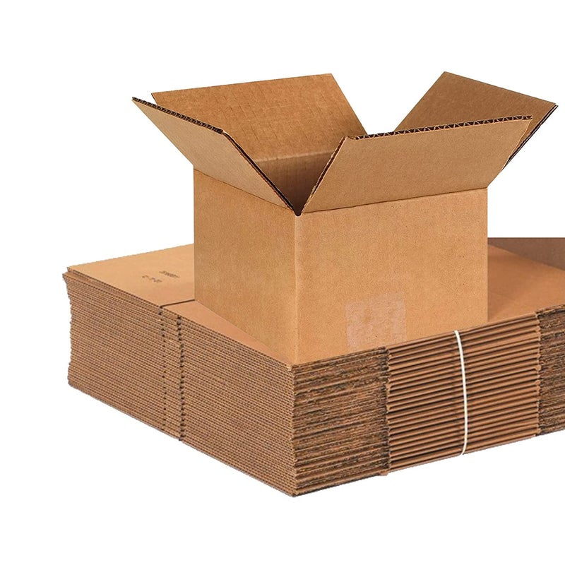 BOX USA Shipping Boxes Small 6"L x 6"W x 4"H 100-Pack, Cardboard Box for Shipping, Moving, Mailing, Packing, Packaging and Storage - Image 1